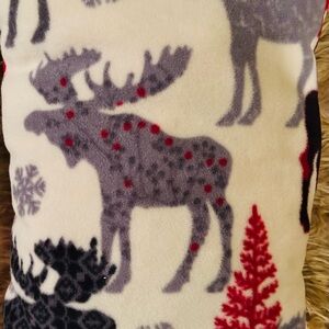 Beautiful Christmas Home Decor Pillow Fleece   17”x12”x2”